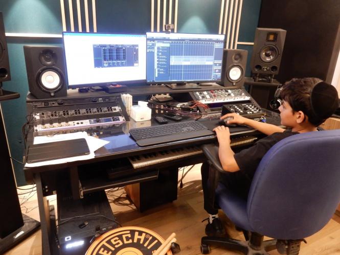 Featured this week is one of our Zion boys learning to edit music recorded in our newly complete...
